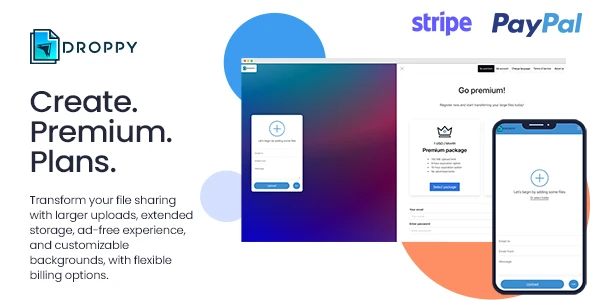Premium subscription – Droppy online file transfer and sharing